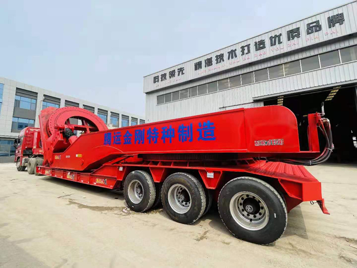 三线六轴低平板半挂车
